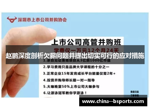 赵鹏深度剖析欠薪问题并提出切实可行的应对措施